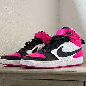 Nike Kids Court Borough Mid 2- worn only once! Fits women size 8.5 too!